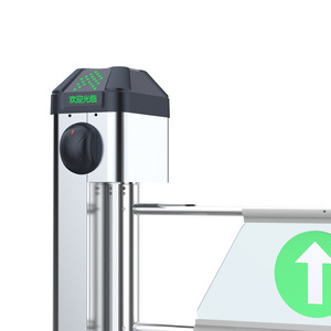 โรงงานตรวจสอบอัตโนมัติ QR รหัสระบบการควบคุมการเข้าถึงเครื่องอ่านบัตรใบหน้ารับรู้สวิงประตู Barrier - Product Image 2