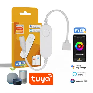 MINI 5V 12V 24V TUYA ZIGBEE Smart Life WiFi RGB RGBW RGBCCT Ledストリップコントローラー調光器AlexaおよびGoogleHomeと互換性があります