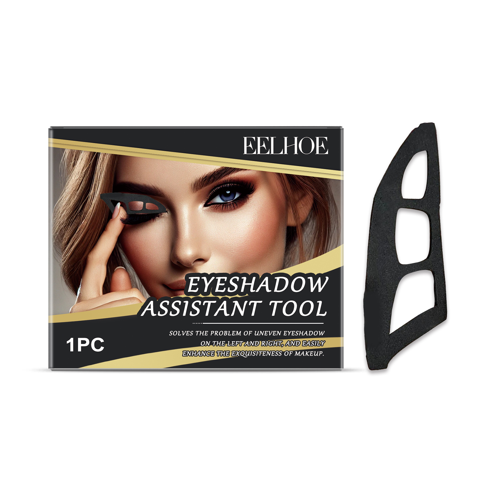 EELHOE Easy-to-Use Eye Makeup Aid Beautiful Reusable Eyebrow Stencils for Beginners Convenient Carrying