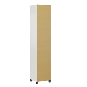 ISO9001 BSCI Factory Direct Fluted 16" Wide 1 Door Storage Cabinet in White, Simple Engineered Wood Utility - Product Image 3