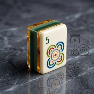 Stock Luxury Retro Wood Grain American <b>Mahjong</b> Tiles 4 Layers Foldable Travel <b>Set</b> Carved Durable Eco-Friendly Free Bag - Product Image 2
