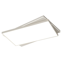 Plafonnier LED de protection oculaire pour chambre à coucher Zhongshan Lighting, design moderne et minimaliste, avec couvercle en acrylique et structure en fer