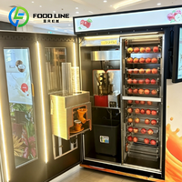 Distributeur automatique de jus d'orange frais réfrigéré pour centres commerciaux, aéroports et gares