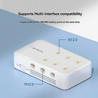 Chargeur 6 ports BETAFPV 1S pour mini-drone FPV, compatible avec les batteries lithium haute tension PH2.0/BT2.0