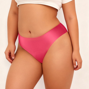 Ropa Interior Deportiva de Yoga para Mujer, Talla Grande, de Seda de Hielo, Sin Costuras, Transpirable, Tipo Tanga - Product Image 2