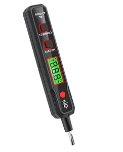 GVDA AC DC Voltage Detector Pen Meter 12-300V LCD Electric Sensor Test Pencil Circuit Breaker Finder Non-Contact Voltage Tester