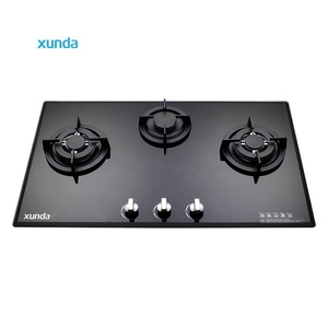 <span class=keywords><strong>Estufa</strong></span> de Gas Moderna Xunda de 3 Quemadores, Integrada, con Panel de Vidrio Templado, Alta Eficiencia, Fácil de Limpiar, para Uso en la Cocina - Product Image 2