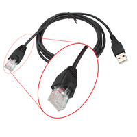 Câble de console USB de 1,8 m Convertir USB 2.0 en RJ45 RJ50 Adaptateur série APC Ap9827 pour routeur RJ 50 940-0127B Câble de console de batterie