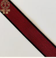Bande élastique rayée en jacquard à contraste de couleurs pour vêtements, sacs et décorations
