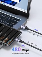 UGREEN kabel pengisi daya cepat, kabel pengisi daya USB a ke USB C 18W, kabel pengisian daya Cepat Tipe C