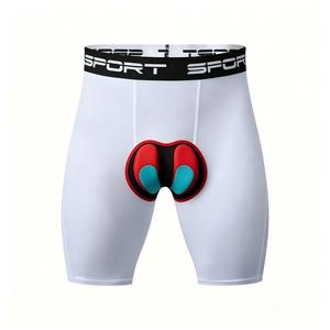Pantaloncini da Ciclismo Imbottiti da Uomo con Imbottitura 3D, Elasticità Media, Leggeri, per <span class=keywords><strong>Bici</strong></span> da Strada e Mountain Bike, per Lunghe Distanze - Product Image 5