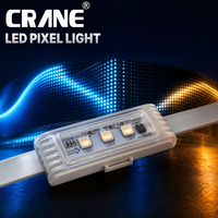 Module LED linéaire programmable RGBW IP65 3 LED DC12V pour éclairage de façade extérieur, idéal pour la décoration de murs rideaux et de façades multimédia