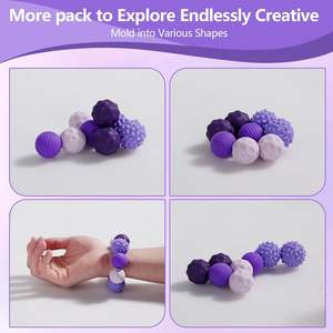 ของเล่นฟิดเจ็ต 8 ชิ้น ลูกบอลแม่เหล็กบรรเทาความเครียด กล่องเก็บซิลิโคน ของเล่นเด็ก ช่วยผ่อนคลายมือกระสับกระส่าย บรรเทาความวิตกกังวล - Product Image 5