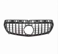 Grilles avant AMG GT de qualité supérieure en argent C63S pour Mercedes Benz Classe A W176 pré-2013-2015