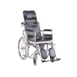 Médical inclinable à dossier haut fauteuil roulant pour personnes âgées 609GC/609GCU