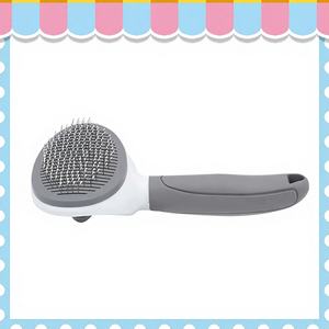 หวีและแปรงกำจัดขนสัตว์เลี้ยงแบบกดปุ่มเดียว คุณภาพสูง ทันสมัย เป็นมิตรต่อสิ่งแวดล้อม ผลิตจากพลาสติก สำหรับสุนัขและแมว ใช้สำหรับกรูมมิ่งและนวด - Product Image 1