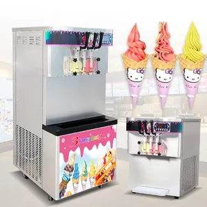 3 Rasa Meledak Taylor Mesin Pembuat Es Krim Mesin Soft Ice Cream/Lembut Melayani Es Krim Mesin/Rainbow mesin Es Krim