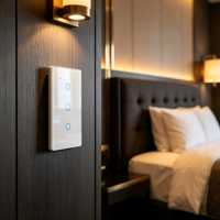 Interrupteur intelligent Tuya WHX03 3 voies 10A 110-240V WiFi Zigbee avec minuterie et télécommande pour usage domestique