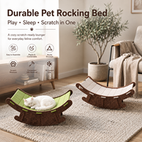 Lit à bascule pour chat en gros, lit griffoir pour chat, hamac en feutre, chaise longue pour chats d'intérieur pour dormir, griffer et jouer