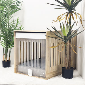 עיצוב החדש החדש בית עץ מלא צבע כלבים מקורה לכלובים בבית - Product Image 5