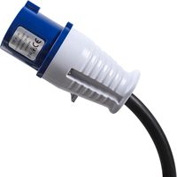 Câble d'extension de camping 230V/16A/3 broches prise CEE et coupleur d'angle CEE + prise de contact de terre câble d'extension de camping-car Y13