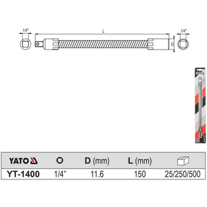 E-Er-Tuo Flexible <b>Socket</b> <b>Extension</b> Rod 1/2 In Universal Shaft For Wrenches Auto Repair Tool - Product Image 2