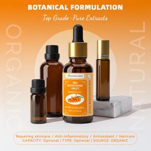 Huile de baies d'argousier pressée à froid, riche en oméga 7, huile végétale biologique naturelle pure, huile de fruits d'argousier pour le soin du visage, du corps et des cheveux - Product Image 2