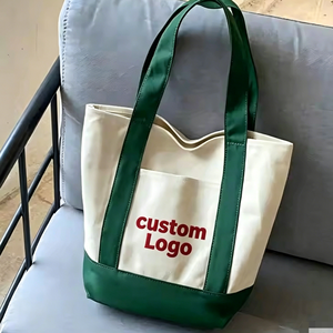 Fashion Custom Personalized Embroidered Logo Reusable Mini Small Cotton Canvas Shopping <strong>Tote</strong> <strong>Bag</strong> with Pocket <strong>for</strong> Daily Use - Product Image 5