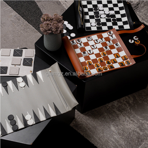 Judaica gioiello moderno <span class=keywords><strong>gioco</strong></span> di pezzi di cuoio otello dama <span class=keywords><strong>gioco</strong></span> - Product Image 6