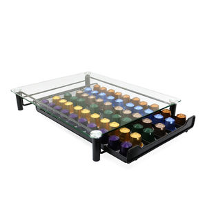 Support de tiroir de rangement original <span class=keywords><strong>Nespresso</strong></span> en verre trempé cristal <span class=keywords><strong>pour</strong></span> 60 pièces <span class=keywords><strong>Capsules</strong></span> <span class=keywords><strong>Nespresso</strong></span> - Product Image 3