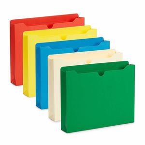 Carpeta Expandible de Suministro Directo de Fábrica, Colores Surtidos, Fundas para Archivos, Carpeta de Oficina con Bolsillo para Documentos, con Doble Bolsillo A4 - Product Image 1