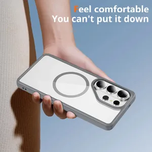 Magnetic Sạc Đối Với Samsung <span class=keywords><strong>Galaxy</strong></span> S26 Siêu Trường Hợp Điện Thoại Với Điện Thoại Grip Chống Sốc Hai-Trong Một Trường Hợp Bảo Vệ Bán Buôn - Product Image 2