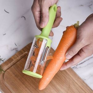 New Product Ideas Kitchen Tools Multifunctional Food Peeler Potato <b>Vegetable</b> Peeler with Storage Box - Product Image 3