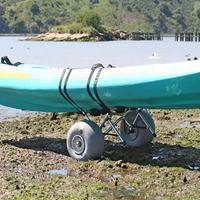 Chariot de transport pliable en aluminium pour kayak, chariot de plage portable, chariot universel pour canoë, chariot de transport réglable robuste pour bateau, accessoire de bateau