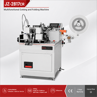 Machine industrielle de découpe et de pliage d'étiquettes à ruban JZ-2817CR, 230 pièces/min, découpe à froid et à chaud par ultrasons, avec garantie d'un an