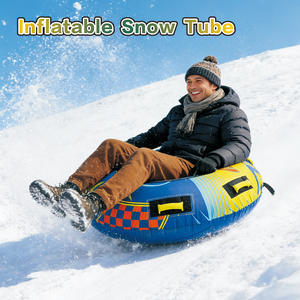 Glissade sur tube à neige gonflable robuste pour l'hiver, idéale pour les sports d'hiver pour enfants et adultes, jeux de neige en plein air, matériau durable résistant au froid - Product Image 6
