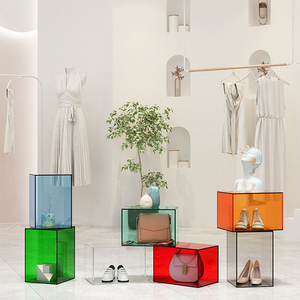 Caja de decoración de exhibición de acrílico de <span class=keywords><strong>color</strong></span> JERY gran centro comercial escaparate de exhibición decorativa de vacaciones - Product Image 6