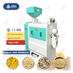 Widely Used Rice Wheat Black Gram Maize Pea Peeling Machine for Dry Wet Dehulling Dehusking Corn Millet Lentil Broad Bean
