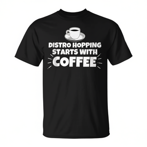 Camiseta Divertida con Estampado de Café para Promociones: ¡El Diversión con el Café Comienza! - Product Image 2