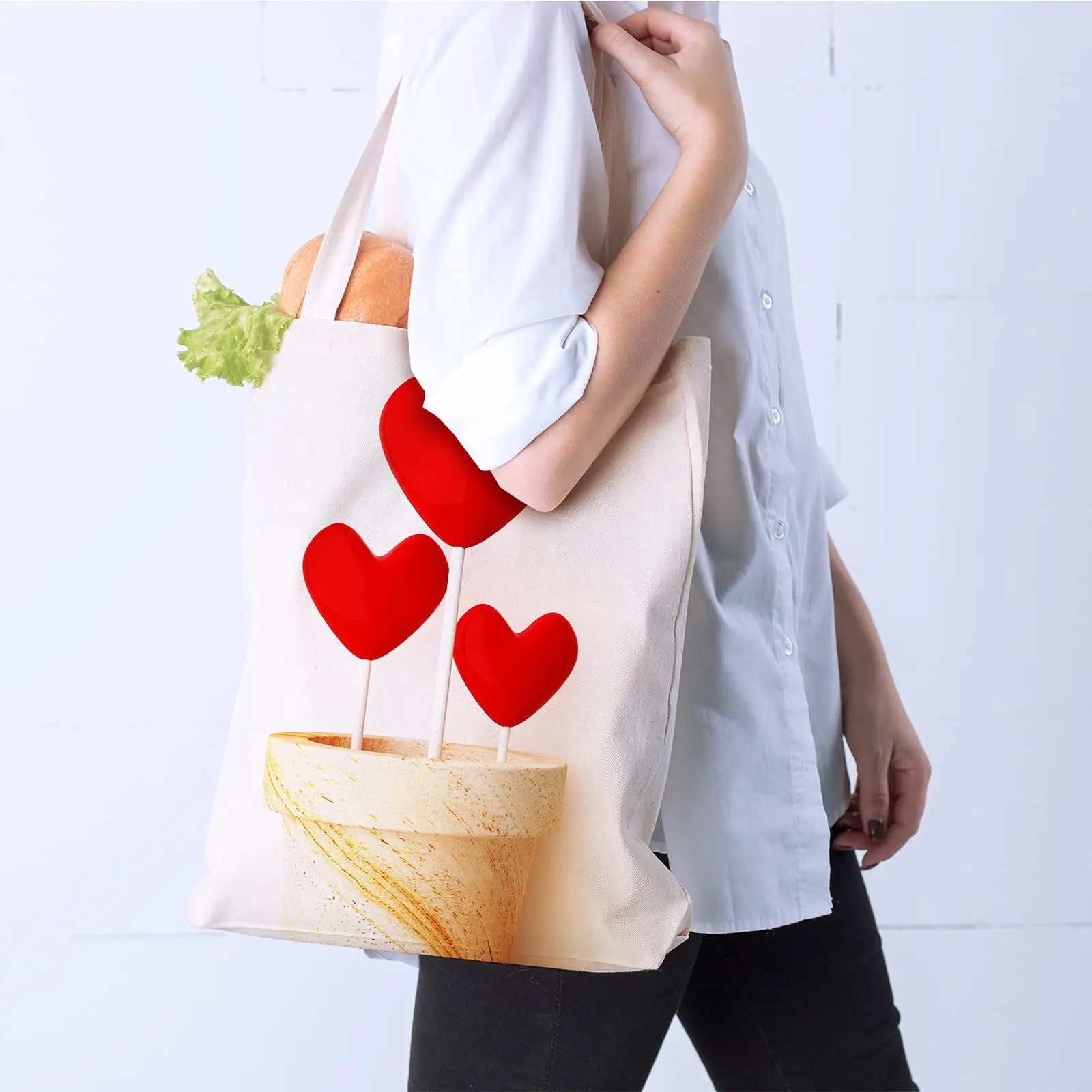 Nhiều màu thăng hoa Tote Túi thăng hoa trống Túi vải tái sử dụng polyester hàng tạp hóa túi cho DIY crafting và trang trí