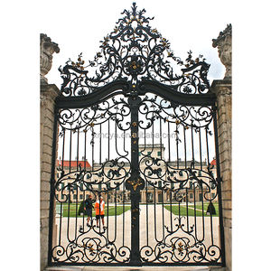 באיכות גבוהה מודרני יצוק ברזל שער עיצוב וילה פרטית מול כניסה הראשית חצר דלת אמריקאי סגנונות שערי ברזל עיצוב - Product Image 5