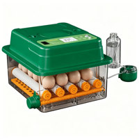 Vente d'usine incubateur d'oeufs de poussin entièrement automatique 12 oeufs double alimentation éclosoir d'oeufs de volaille