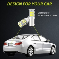 JiaChi Auto Part Accessoires de voiture Ampoule LED BA9S de haute qualité 12v H6w T4W T11 pour lampe de plaque d'immatriculation antibrouillard arrière 3014chip 24smd