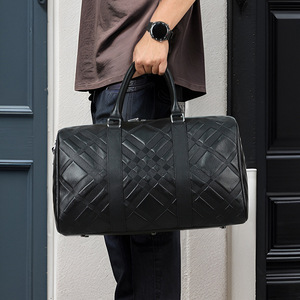 Joyir Sac de voyage en cuir véritable grande capacité avec fermeture éclair pour homme, idéal pour les voyages d'affaires et la gym - Product Image 3