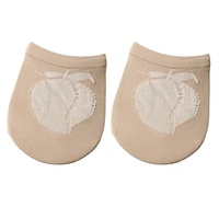 1520 Chaussettes invisibles fines pour femmes, printemps-été, avec coussinet pour l'avant-pied, antidérapantes, pour femme