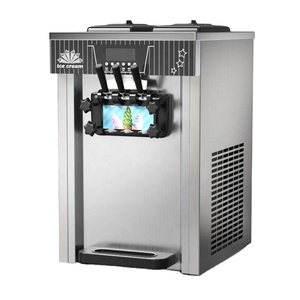Machine à glace industrielle 25L/H à production continue pour boulangerie, pour la fabrication automatique de cornets de glace molle et de snacks au lait. - Product Image 1