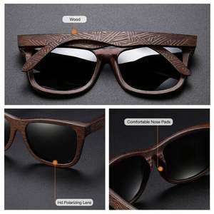 Gafas de Sol de Madera de Bambú Natural Hechas a Mano con Logotipo Personalizado, Lentes con Revestimiento de Espejo Polarizado, Gafas de Sol de Madera para Hombre y Mujer - Product Image 5