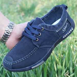 Nuevos Zapatos Casuales de Hombre Impermeables con Cordones, de Suela Blanda, Transpirables, de Caña Baja, Tipo Skate, de Una Pieza, para Trabajo y Uso Diario - Product Image 4