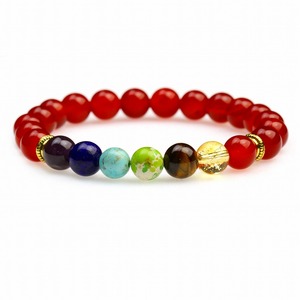 Bracelet de yoga en pierre naturelle 7 chakras, perles de 8 mm, pour hommes, femmes et enfants, ST112 - Product Image 6