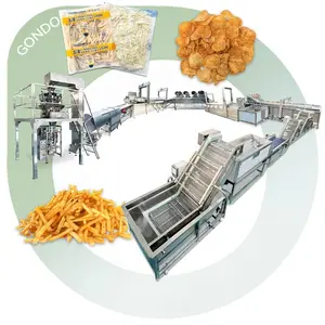 Turkey Price Fully Automatic Sweet Frozen Patatos French Fry Potato Production Line Chip Make Machine to Potato